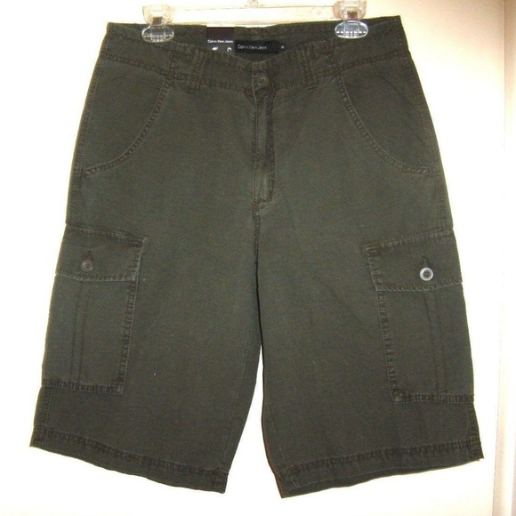 Vintage Calvin Klein Jeans Cargo Green Shorts